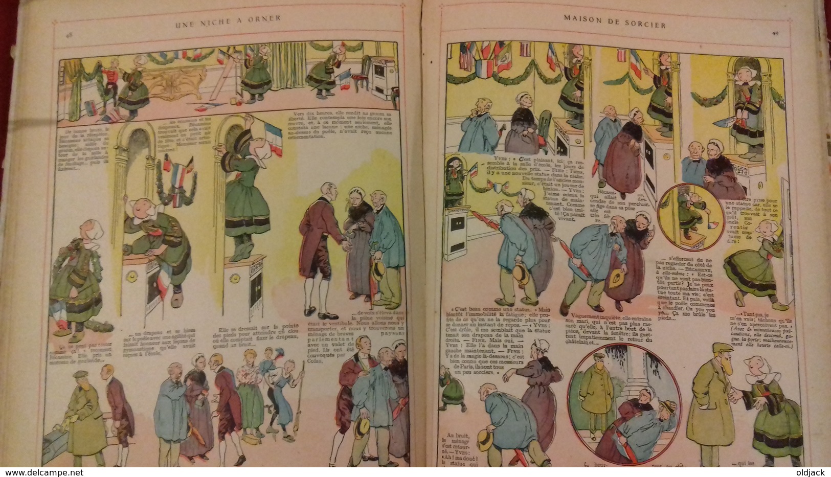 BECASSINE. LES CENT METIERS DE BECASSINE.REEDITION BD CARTONNEE de 1927 (col8a)