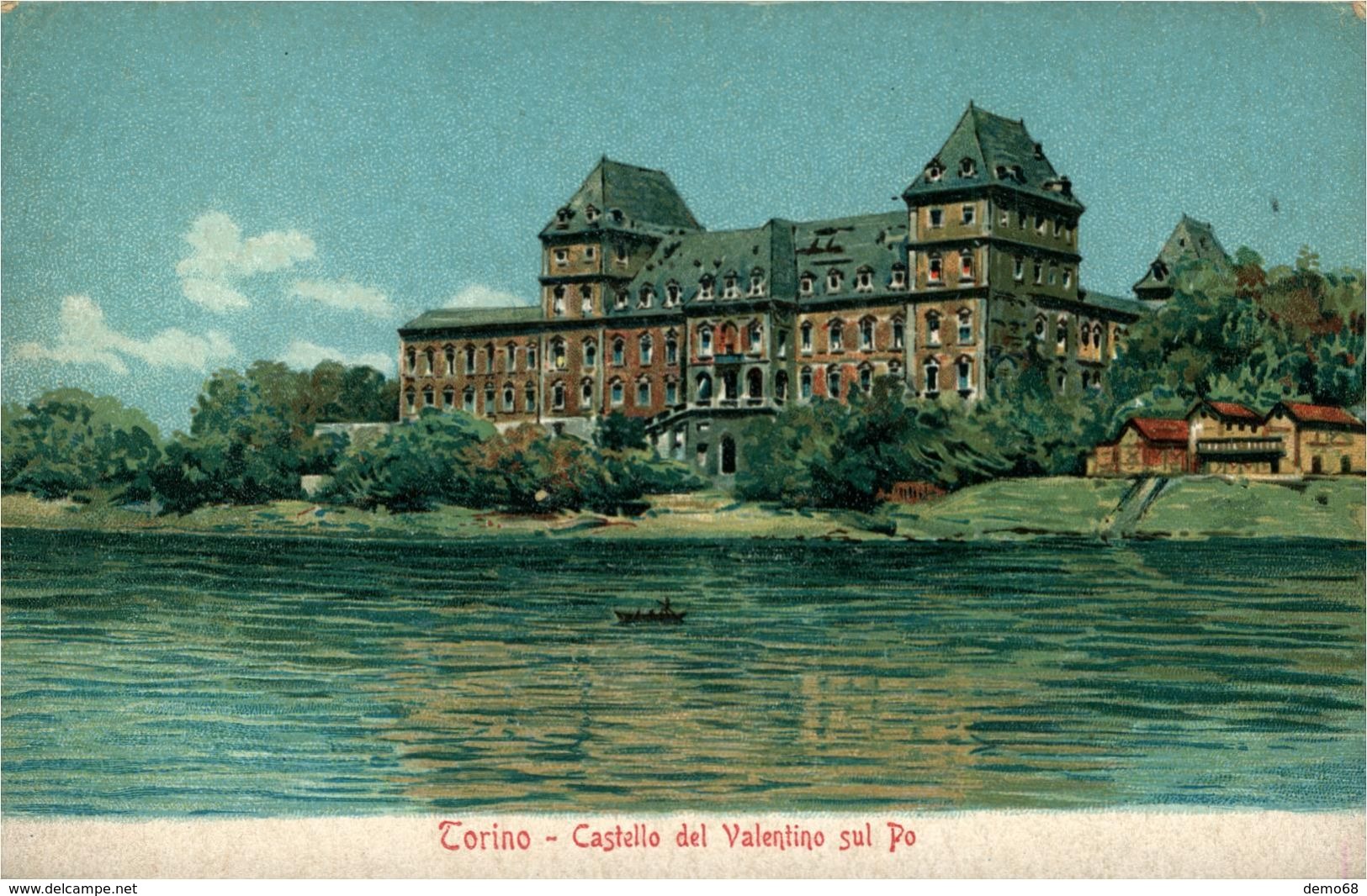 Italie Italia Piemonte Piémont  Torino Turin Château Del Valentino Sur Le Po - Castello Del Valentino