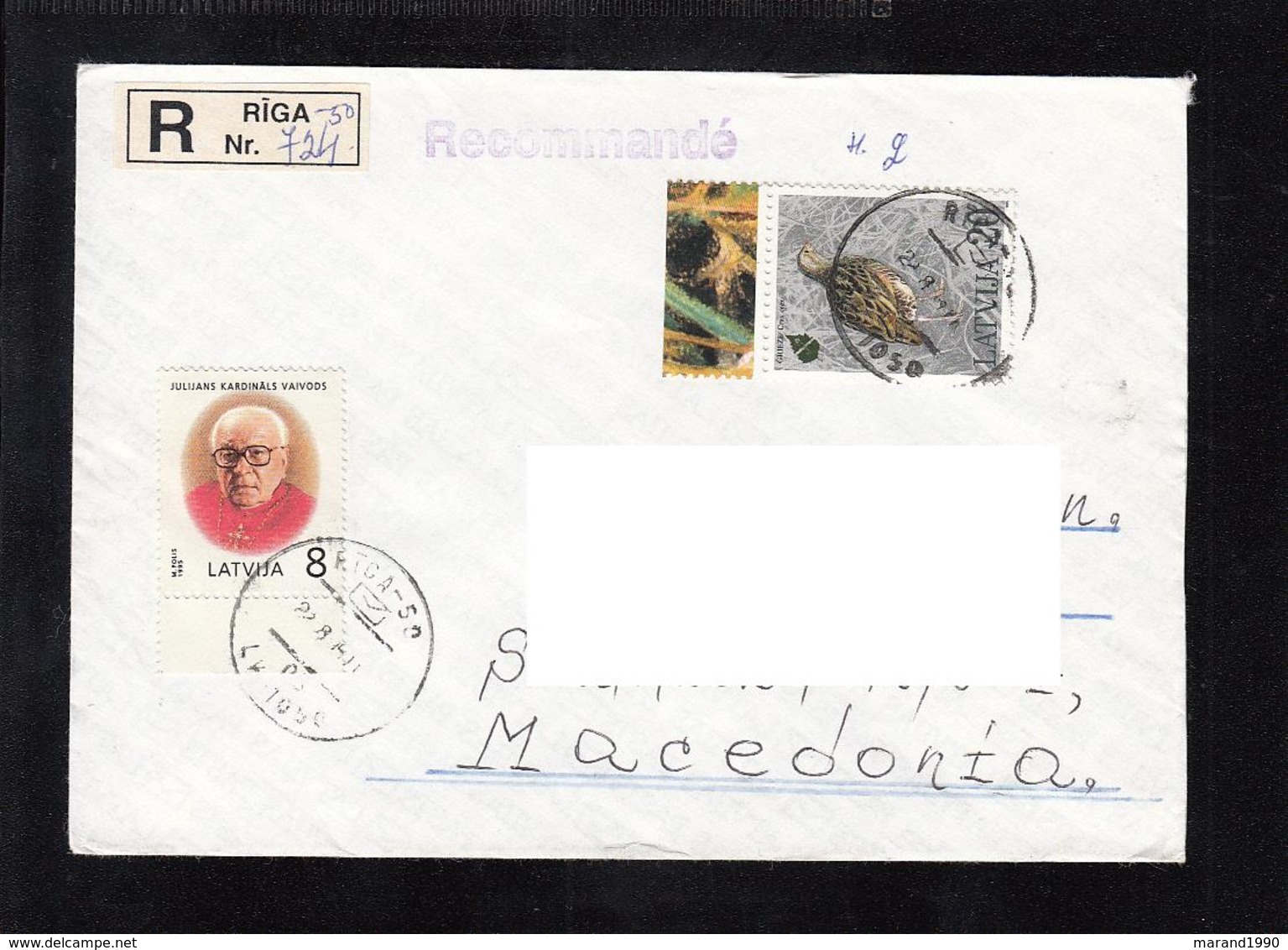 R-COVER, LATVIA / MACEDONIA ** - Patrijzen, Kwartels