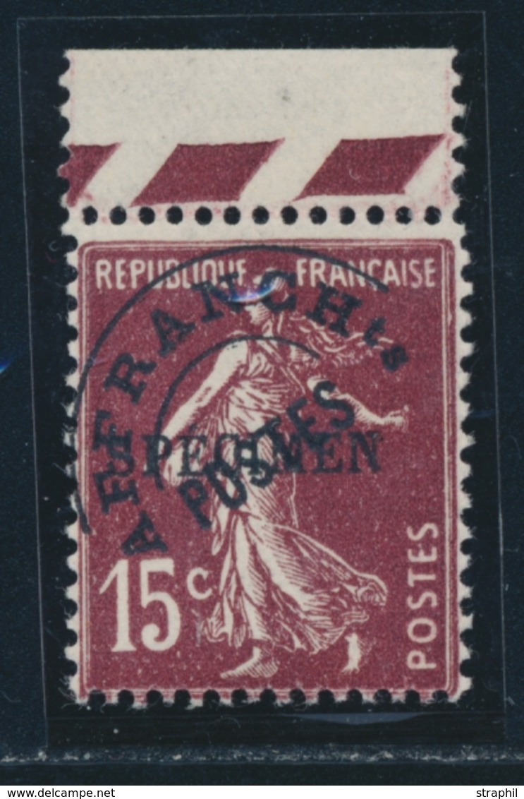 ** PREOBLITERES  N°53 CI1 - Specimen - BDF - Signé - TB - Cours D'Instruction