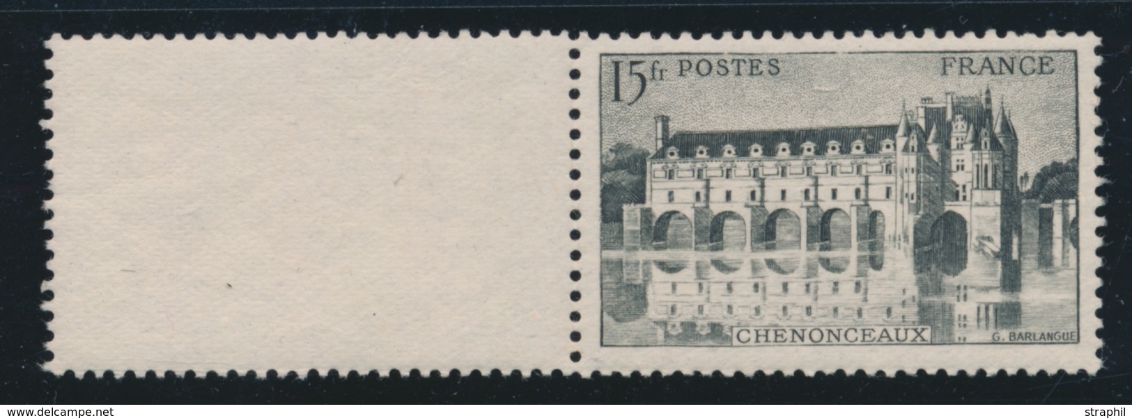 * N°610c - Chenonceaux - En Brun Noir - Signé A. Brun - TB - Unused Stamps