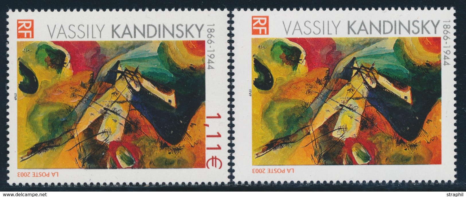 ** N°3585a - Kandinsky - Valeur Faciale Omise - TB - Ongebruikt