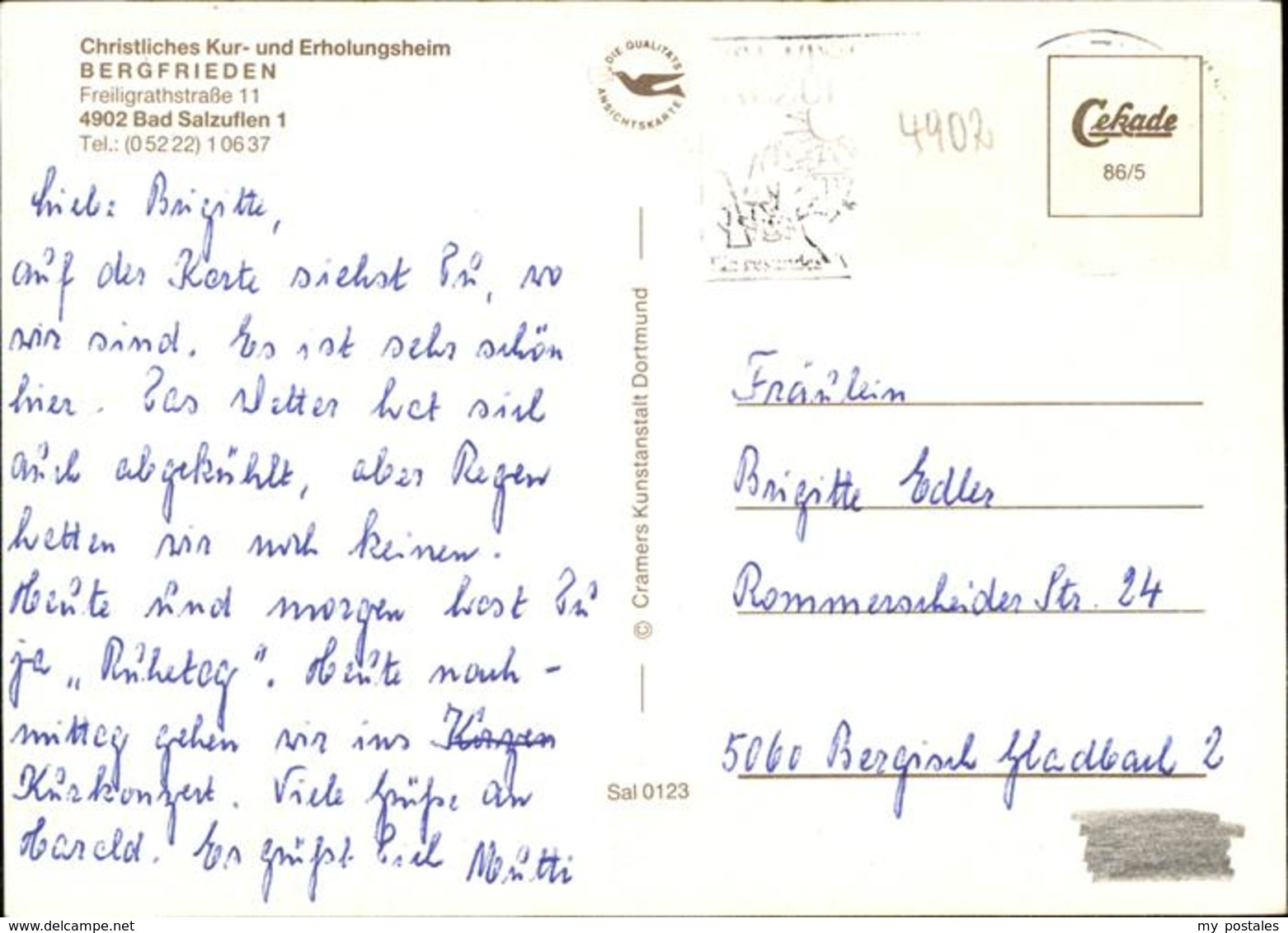 41277706 Bad Salzuflen Kur Erholungsheim Christliches Bergfrieden Bad Salzuflen - Bad Salzuflen