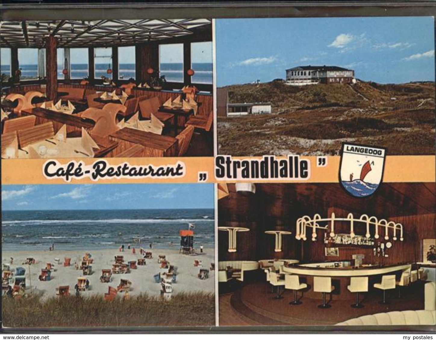 41281836 Langeoog Nordseebad Wappen Strand Cafe Restaurant Strandhalle Langeoog - Langeoog