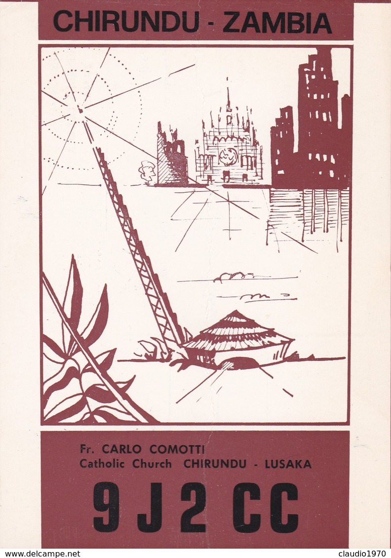 CARTOLINA - POSTCARD - ZAMBIA - RADIO AMATORI MONROVIA - Zambia