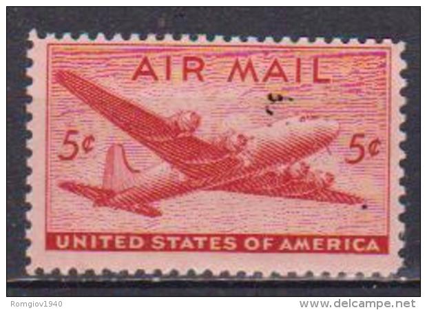 STATI UNITI D'AMERICA  1946 POSTA AEREA  AEREO DC4 UNIF. A32 MNH XF - 2b. 1941-1960 Ungebraucht