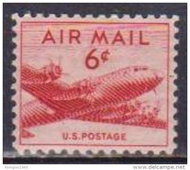 STATI UNITI D'AMERICA  1949 POSTA AEREA AEREO NUOVO VALORE UNIF. A39 MNH XF - 2b. 1941-1960 Unused