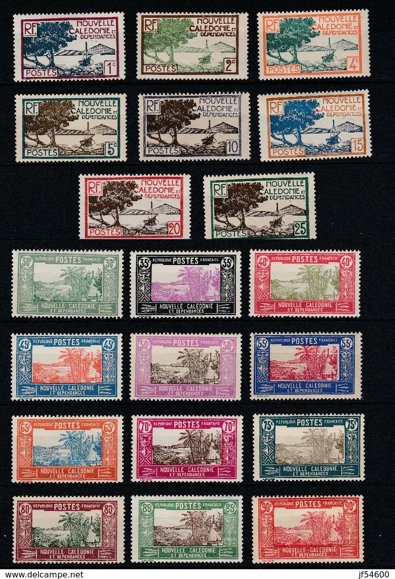 Nouvelle Calédonie No 139 à 161 * Manque 155A Et 156A - Unused Stamps