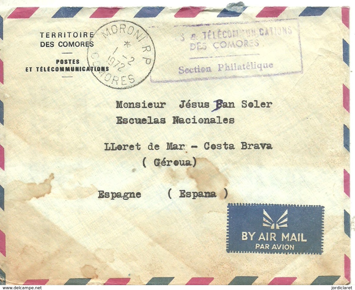 LETTER  1972 - Brieven En Documenten