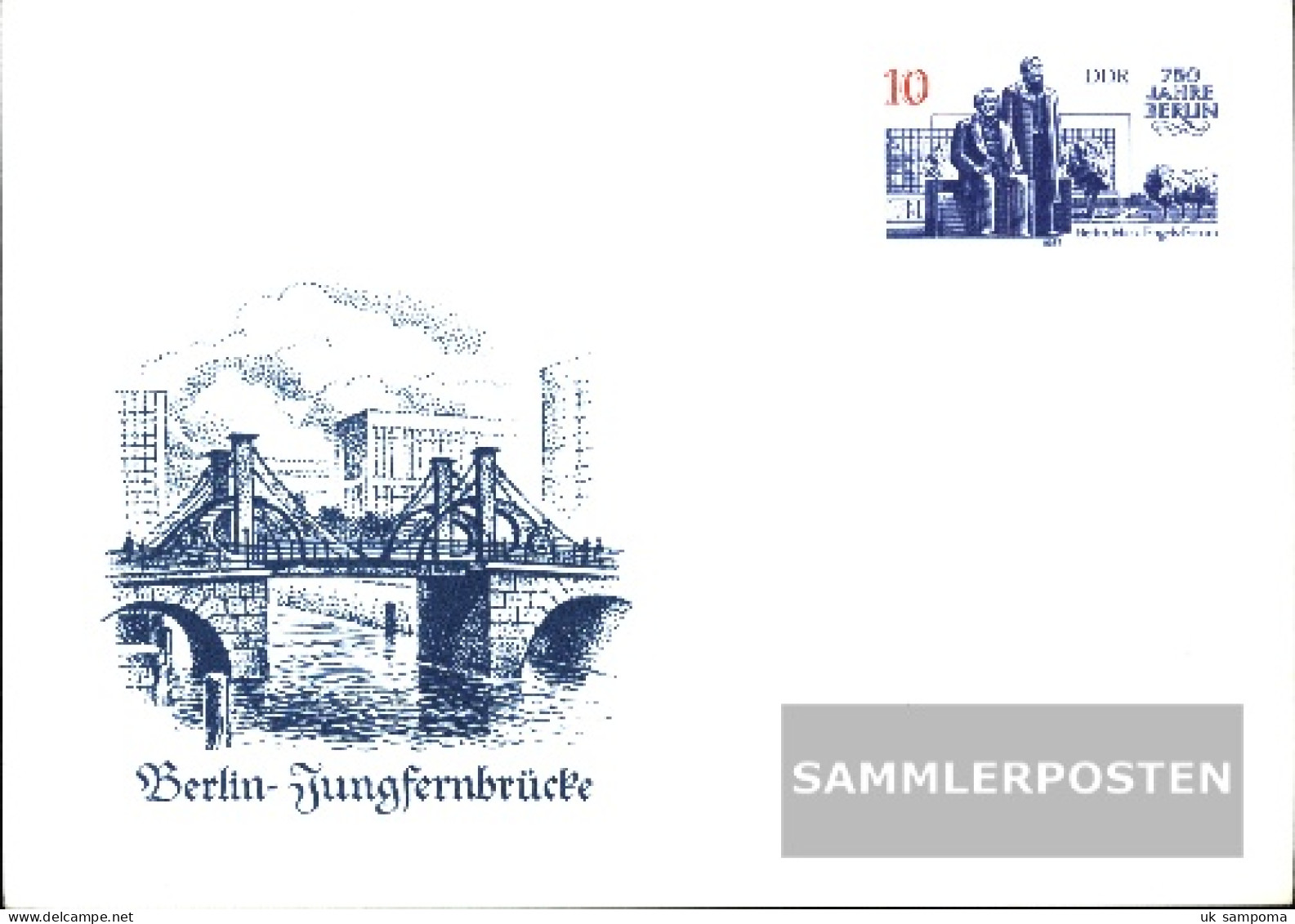 DDR P96 Official Postcard Unused 750 Years Berlin - Sonstige & Ohne Zuordnung