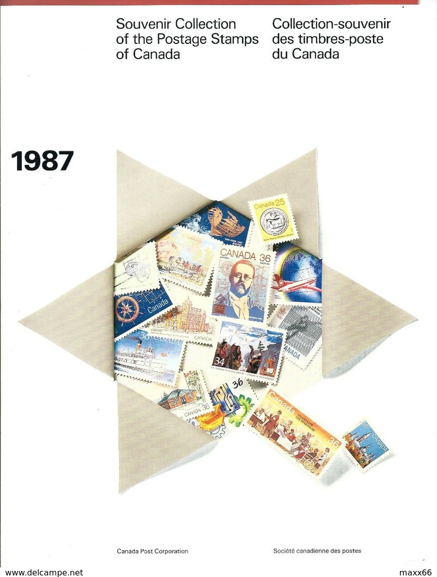 CANADA FOLDER - 1987 Souvenir Collection Of The Postage Stamps Of CANADA - Complete Of STAMPS - Complete Years