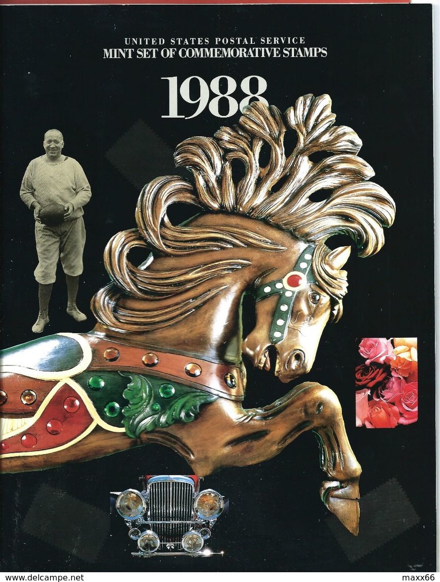 STATI UNITI FOLDER - 1988 UNITED STATES - Commemorative Stamp Collection - Complete - Completo Di Custodia - Full Years