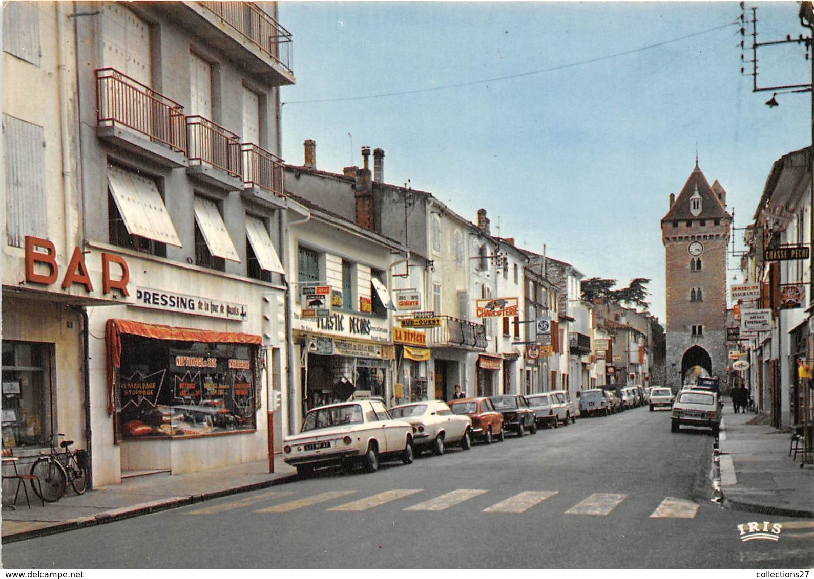 47-VILLENEUVE-SUR-LOT- PORTE ET RUE DE PARIS - Villeneuve Sur Lot