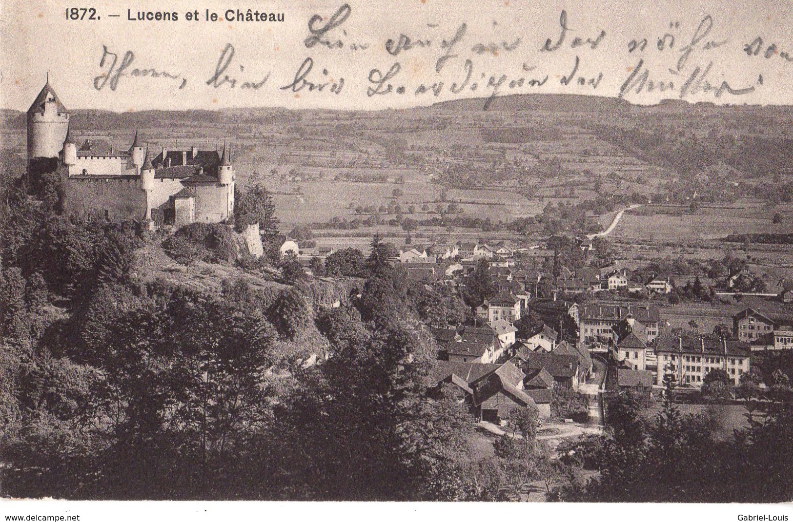 Lucens Et Le Château - Lucens