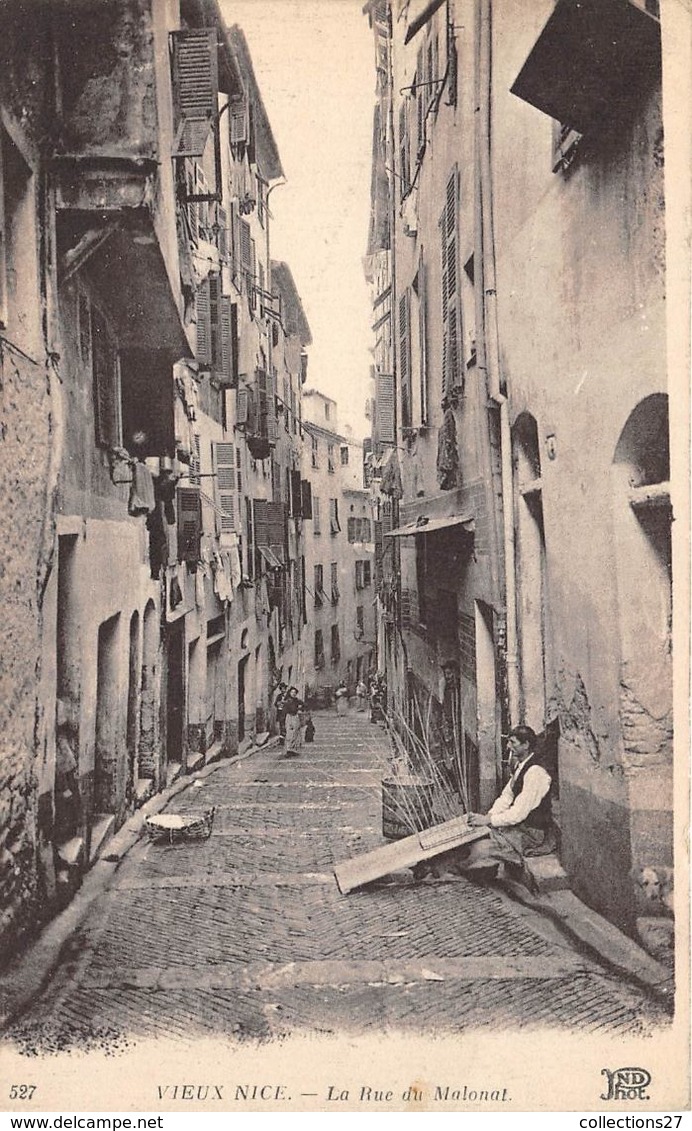 06-NICE- VIEUX NICE- LA RUE DU MALONAT - Leven In De Oude Stad