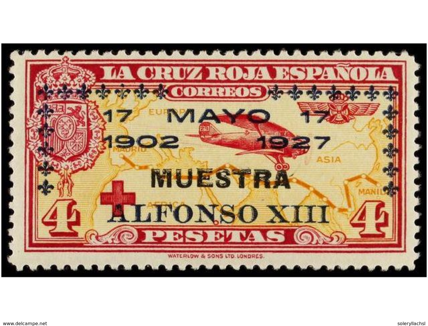 371 ** ESPAÑA. Ed.363/72M. SERIE COMPLETA, Habilitación<B> MUESTRA. </B> Cat. 306?. - Altri & Non Classificati