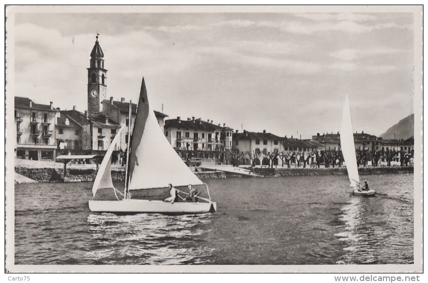 Suisse - Ascona - Ville - Sports - Bâteau Voile - 1955 - Ascona