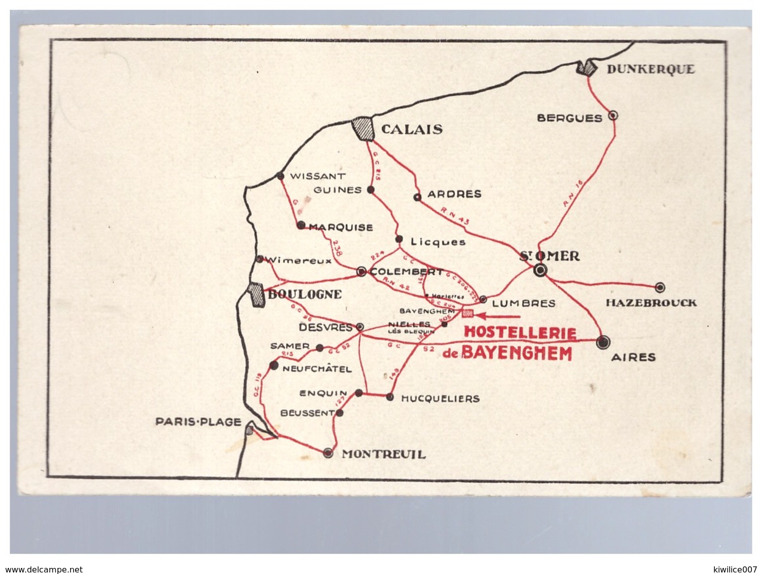 62 HOSTELLERIE DE BAYENGHEM PAR LUMBRES - Lumbres