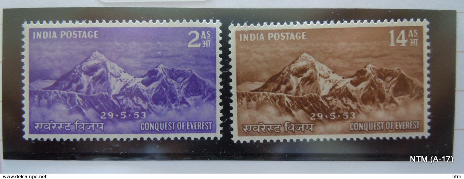 India	1953. Set Of 2 Stamps: Centenary Of Indian Telegraphs. (Watermark: Multi Stars). MH SG 344-45 - Neufs