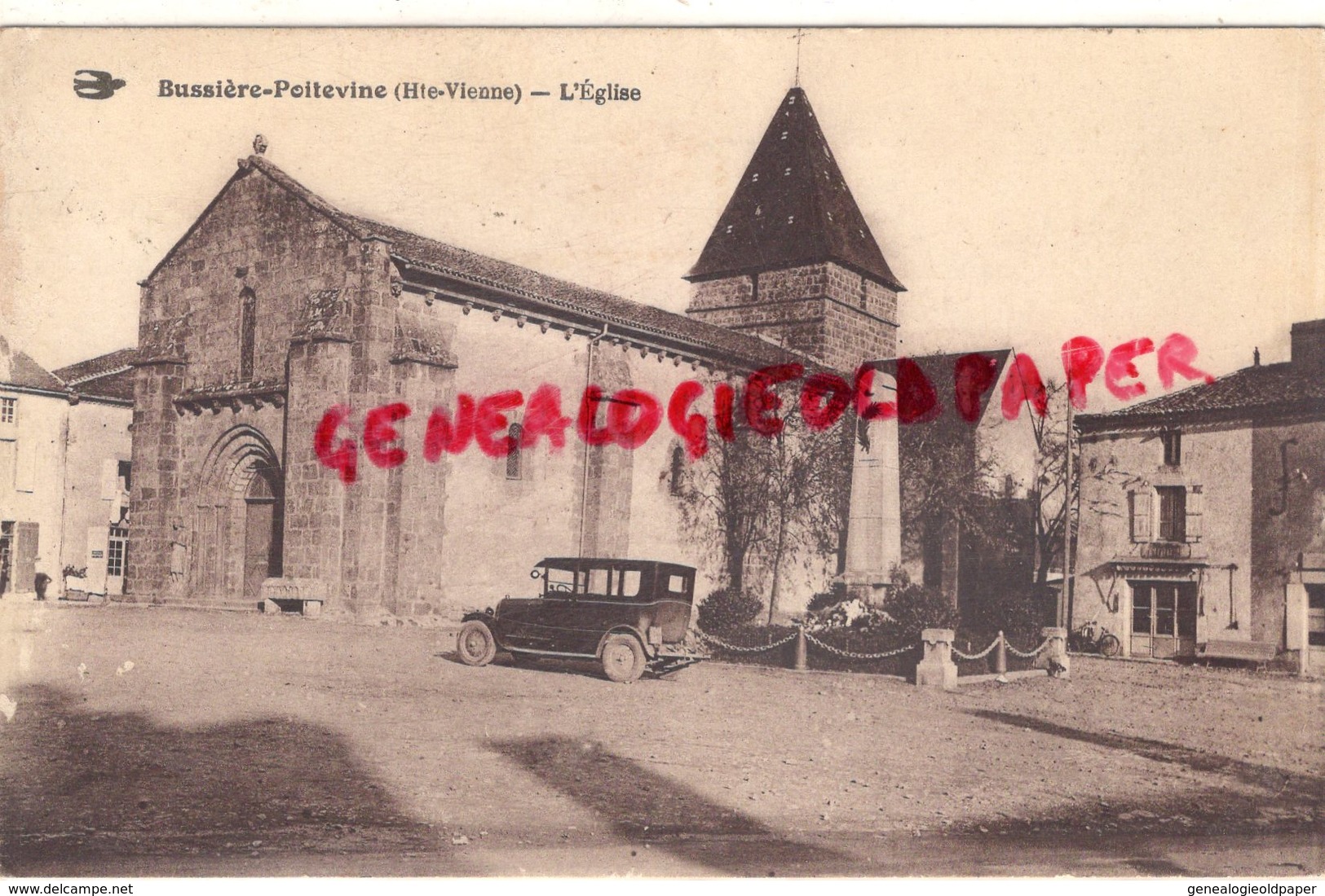 87- BUSSIERE POITEVINE- L' EGLISE MONUMENT AUX MORTS - Bussiere Poitevine