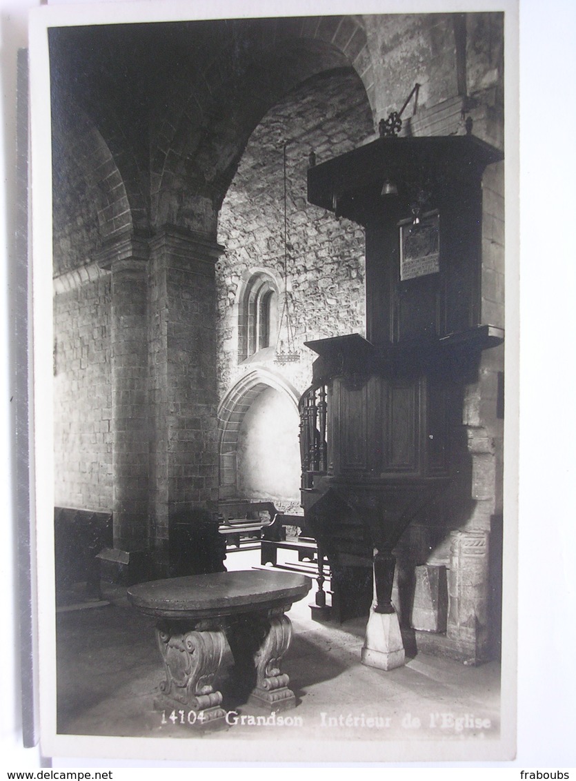 SUISSE - GRANDSON - INTERIEUR DE L'EGLISE - Grandson