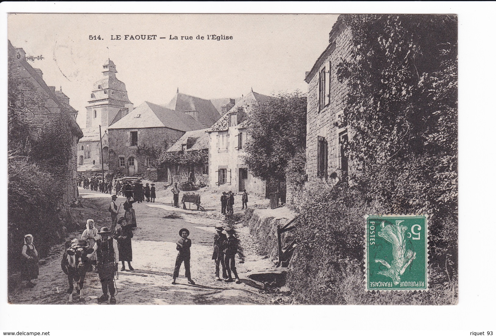 514 - LE FAOUET - La Rue De L'Eglise - Faouët