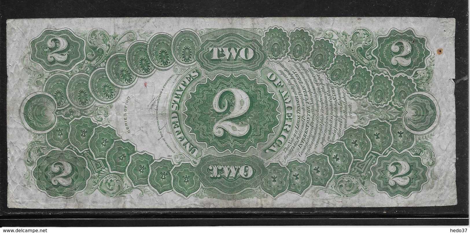 Etats Unis - 2 Dollars 1917 - Pick N°188 - TTB - Billets Des États-Unis (1862-1923)