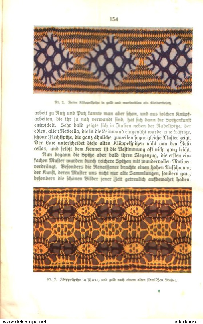 Buntfarbige Klöppelspitzen / Artikel, Entnommen Aus Kalender / 1910 - Pacchi