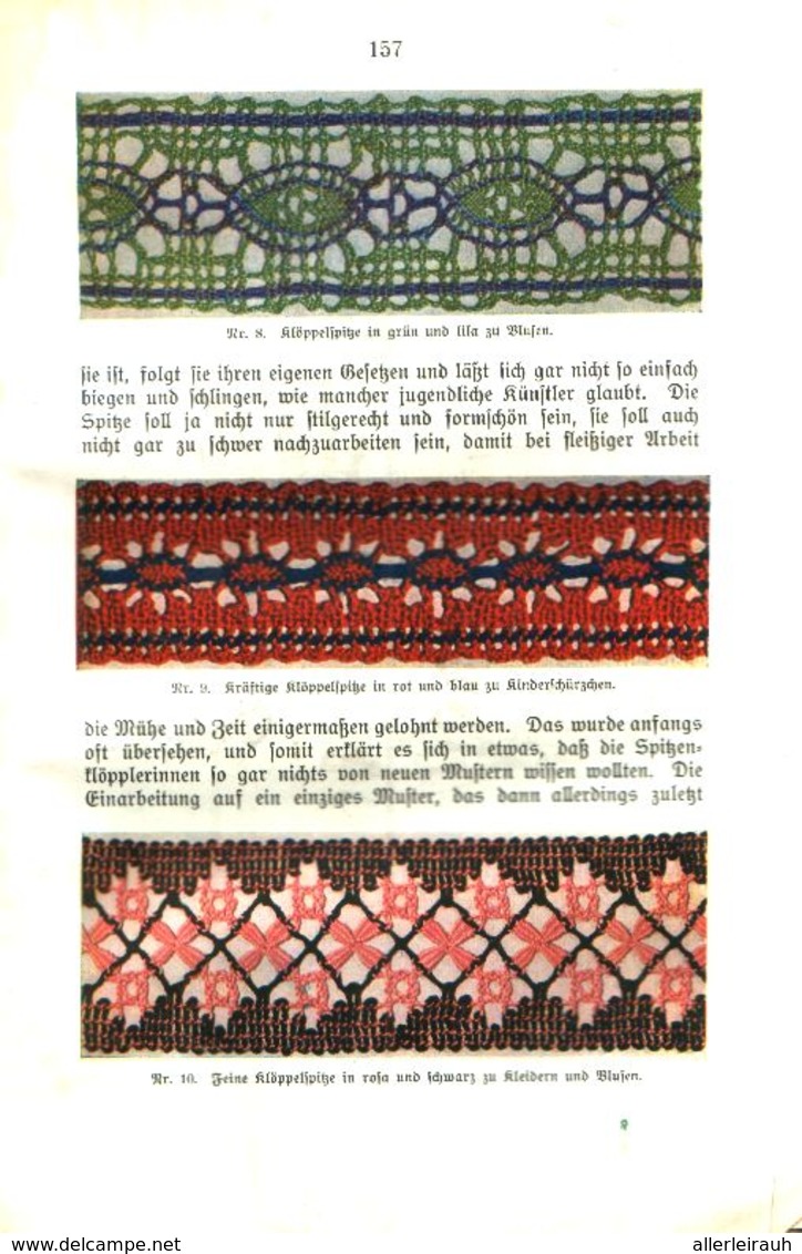 Buntfarbige Klöppelspitzen / Artikel, Entnommen Aus Kalender / 1910 - Paketten