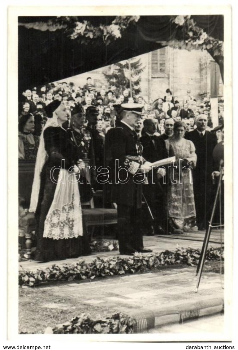 T2 1940 Kolozsvár, Cluj; Bevonulás, Horthy Miklós és Purgly Magdolna / Entry Of The Hungarian Troops, '1940 Kolozsvár Vi - Unclassified