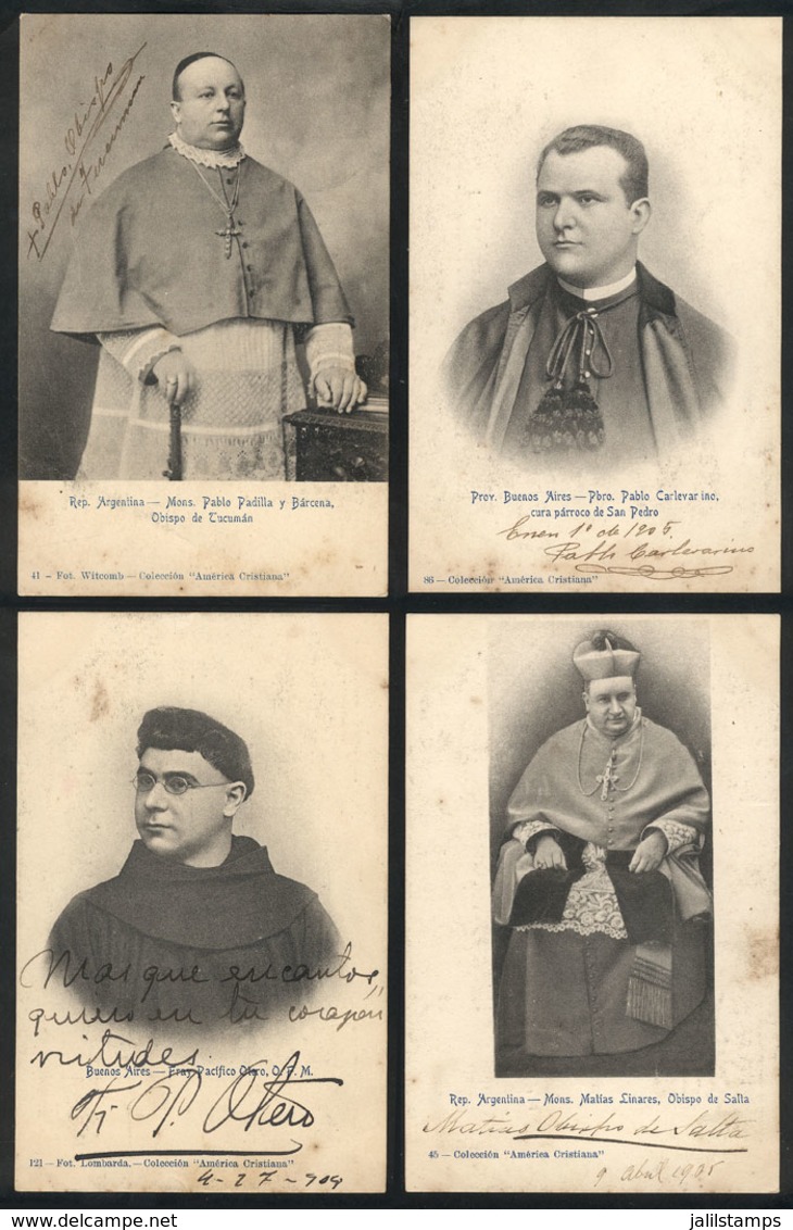 569 ARGENTINA: 41 PCs With Portraits Of Priest And Other Persons Of The Religious Field, - Autres & Non Classés