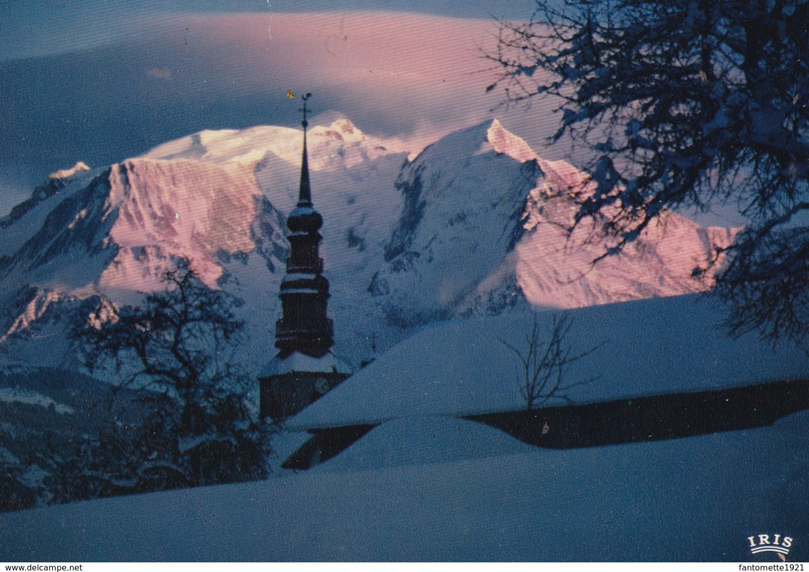 COUCHER DE SOLEIL SUR LE MONT BLANC VU DEPUIS COMBLOUX (dil360) - Combloux