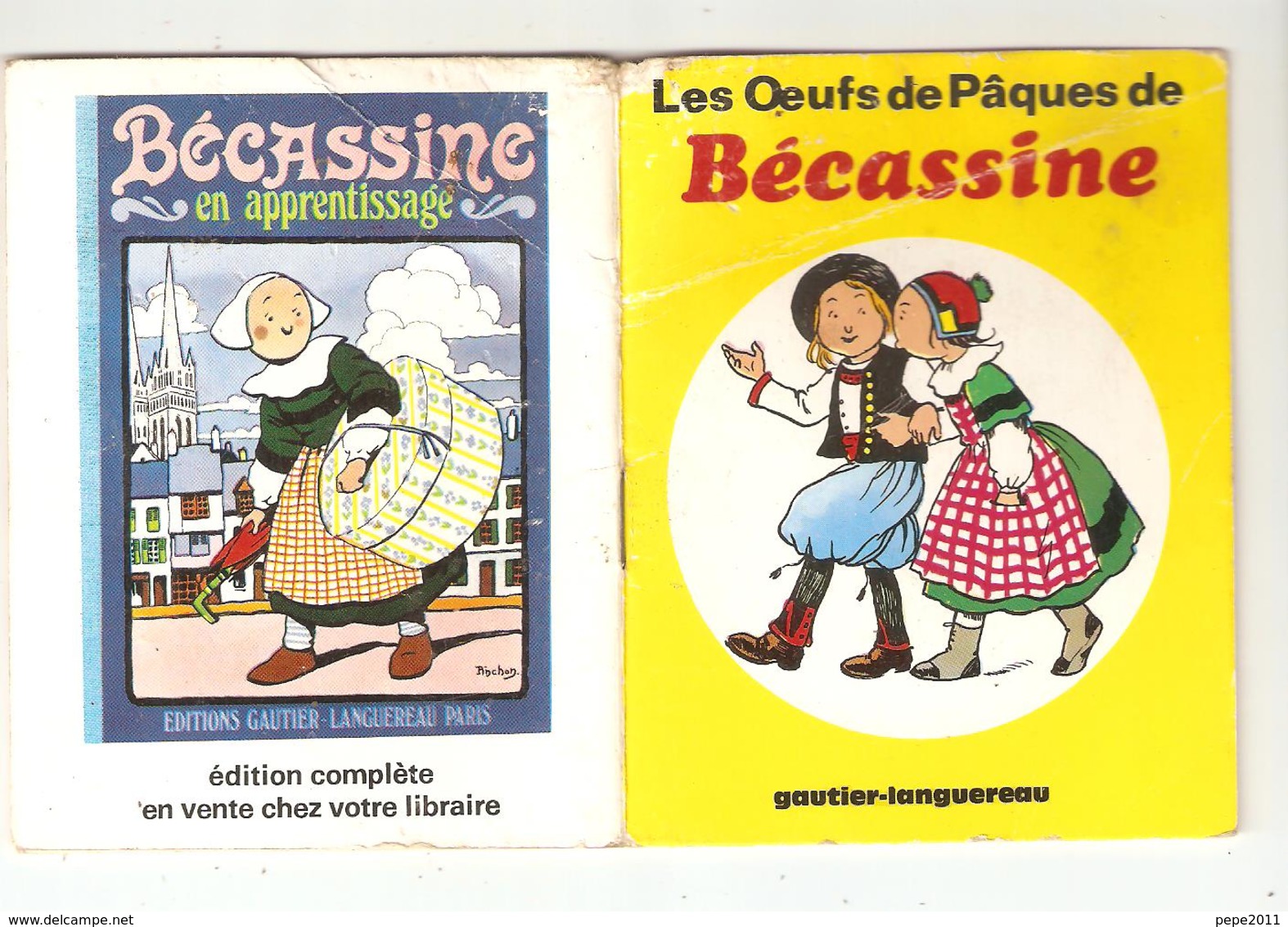 Livre  BECASSINE  LES OEUFS DE PAQUES MINI CONTE - MINI LIVRE Extrait De L'Enfance De Bécassine Gautier Languereau 1970 - Bécassine