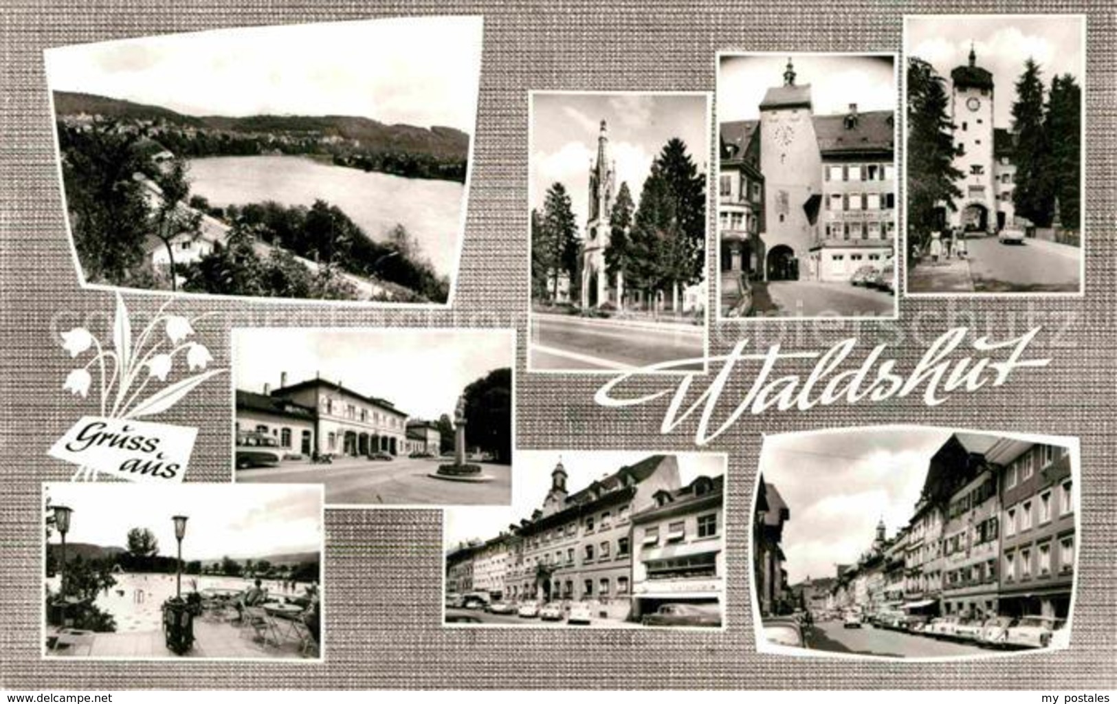 42808291 Waldshut-Tiengen Partie Am Hochrhein Oberes Und Unteres Tor Strassenpar - Waldshut-Tiengen