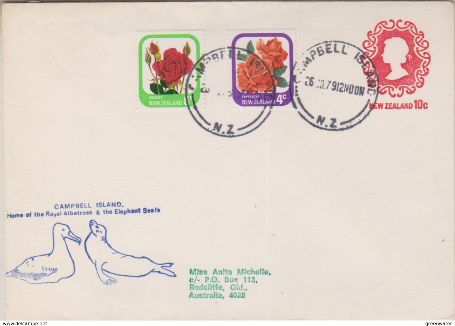 Campbell Island 1979 Cover Ca Campbell Island 26.10.79 (38420) - Storia Postale