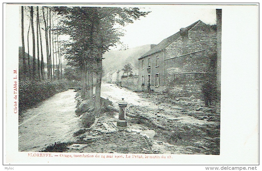 Floreffe. Orage, Inondation Du 14 Mai 1906. Le Préat, Matin Du 15. - Floreffe