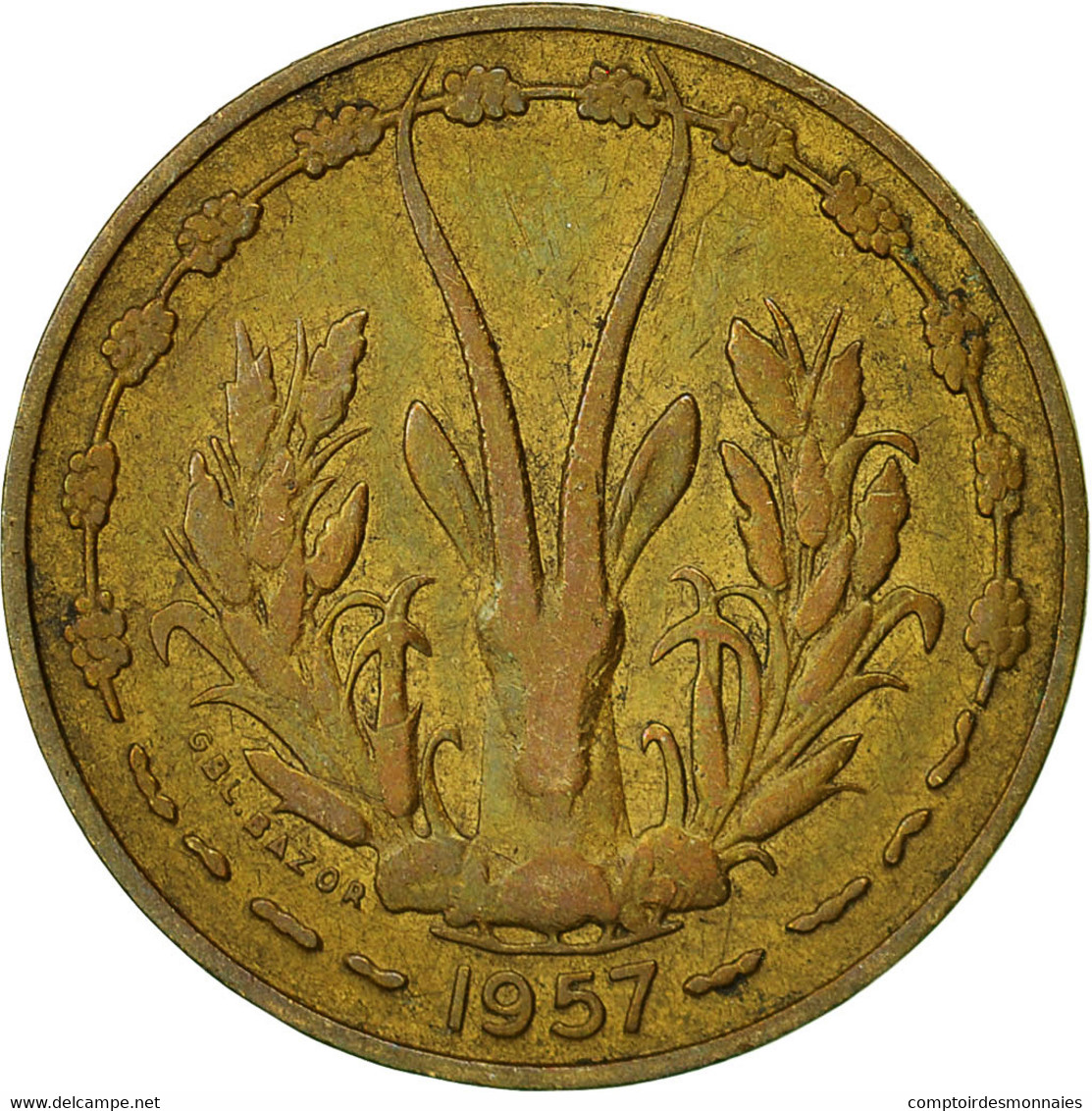 Monnaie, French West Africa, 10 Francs, 1957, Paris, TTB, Aluminum-Bronze, KM:8 - Elfenbeinküste