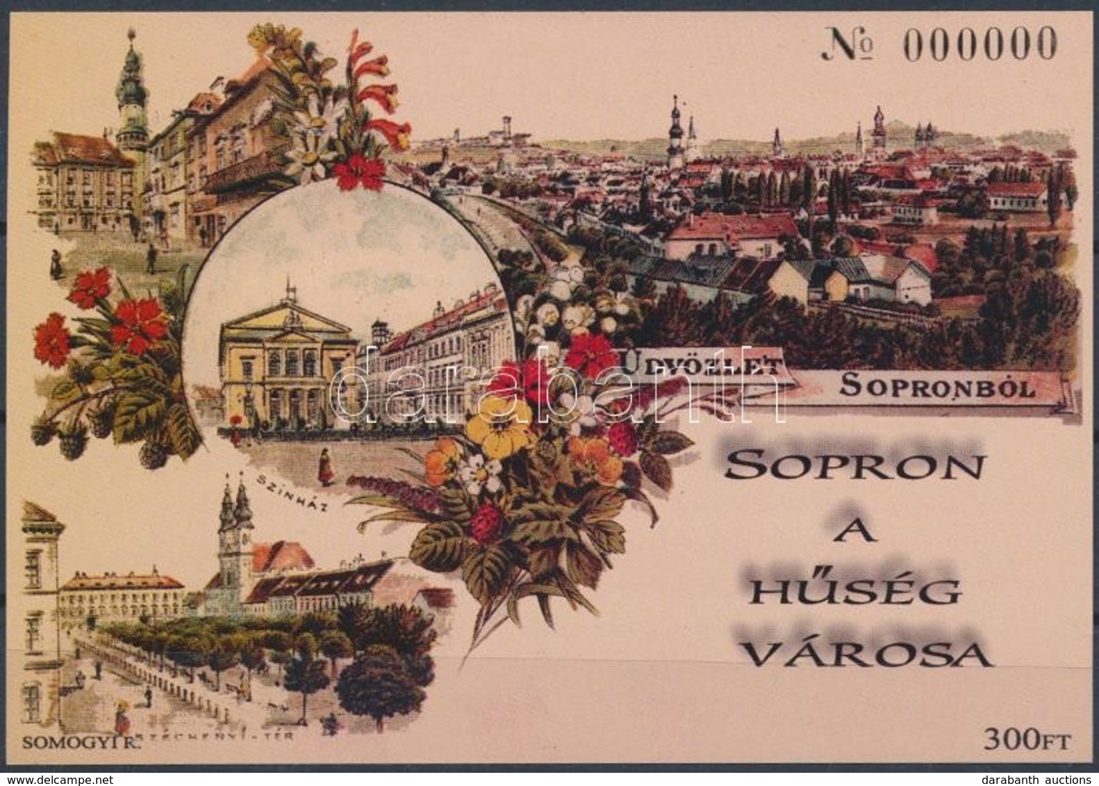 ** 2002/2 Sopron A H?ség Városa Emlékív Nullás Sorszámmal! (csak Néhány Példány Létezik) - Sonstige & Ohne Zuordnung