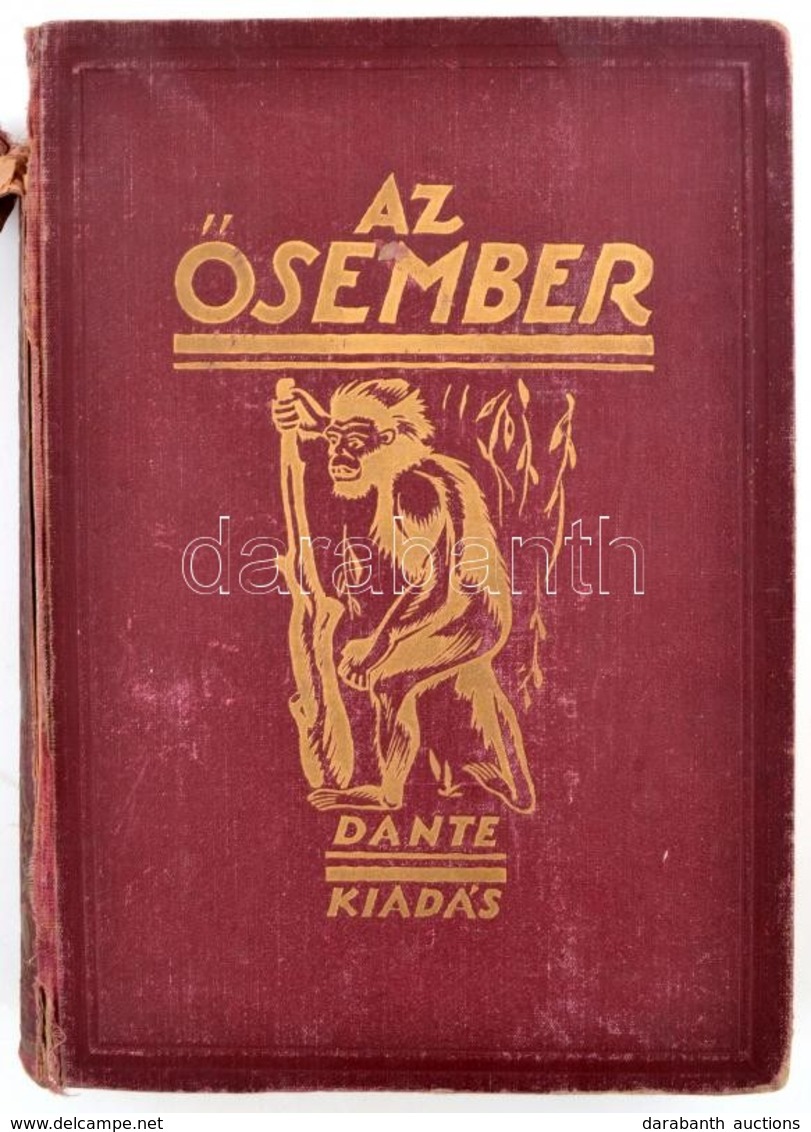 Lambrecht Kálmán: Az ?sember. Bp., 1931, Dante (?svilágok élete). Megviselt Vászonkötésben, Gerince Sérült, Egyébként Jó - Ohne Zuordnung