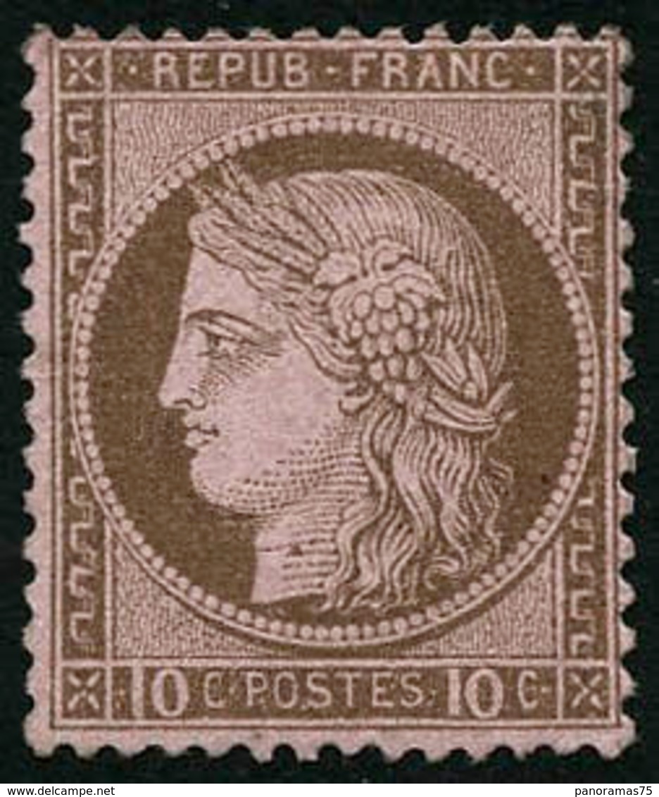 ** N°54 10c Brun S/rose - TB - 1871-1875 Ceres