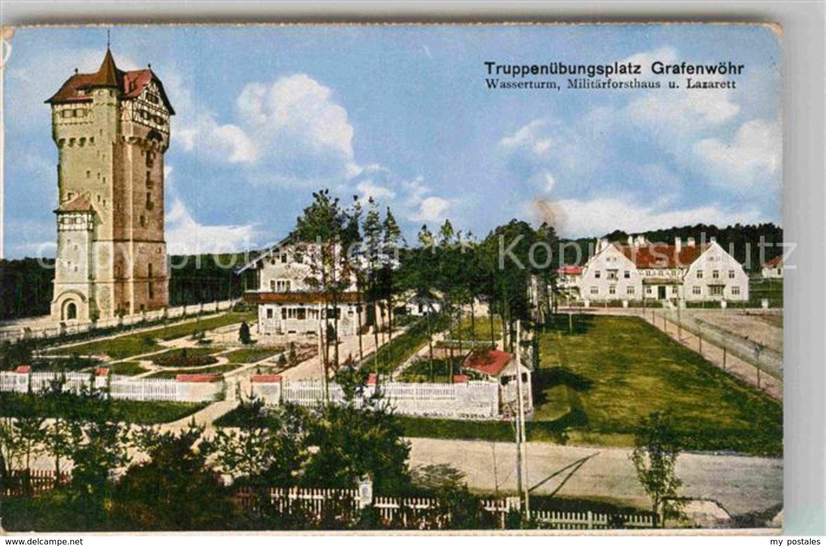 42811208 Grafenwoehr Truppenuebungsplatz Wasserturm Militaerforstamt Lazarett Gr - Grafenwoehr