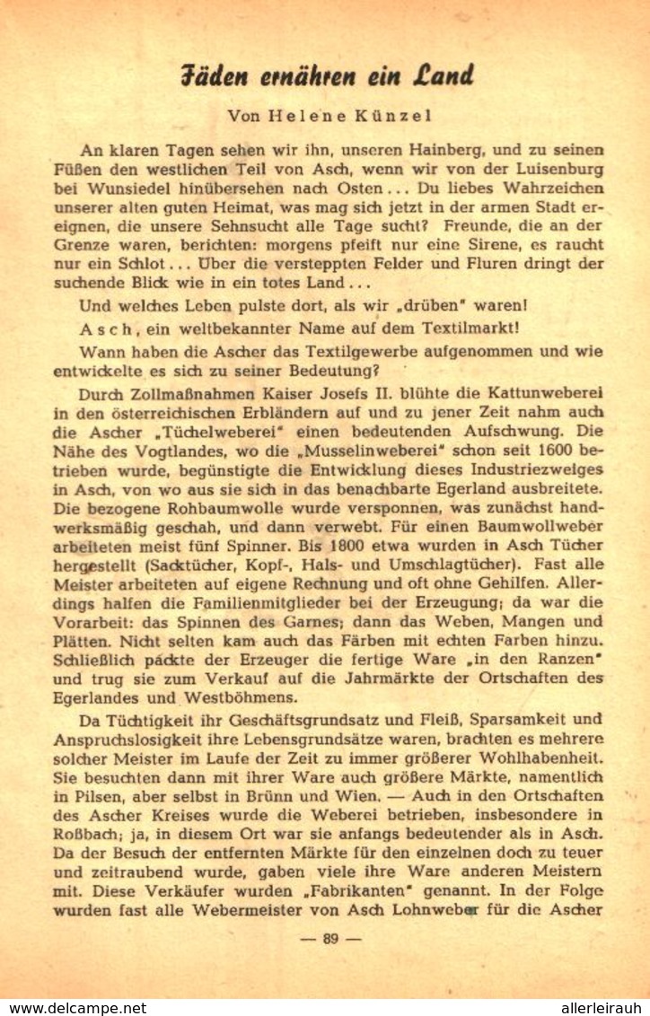 Fäden Ernähren Ein Land / Artikel, Entnommen Aus Kalender / 1950 - Paketten