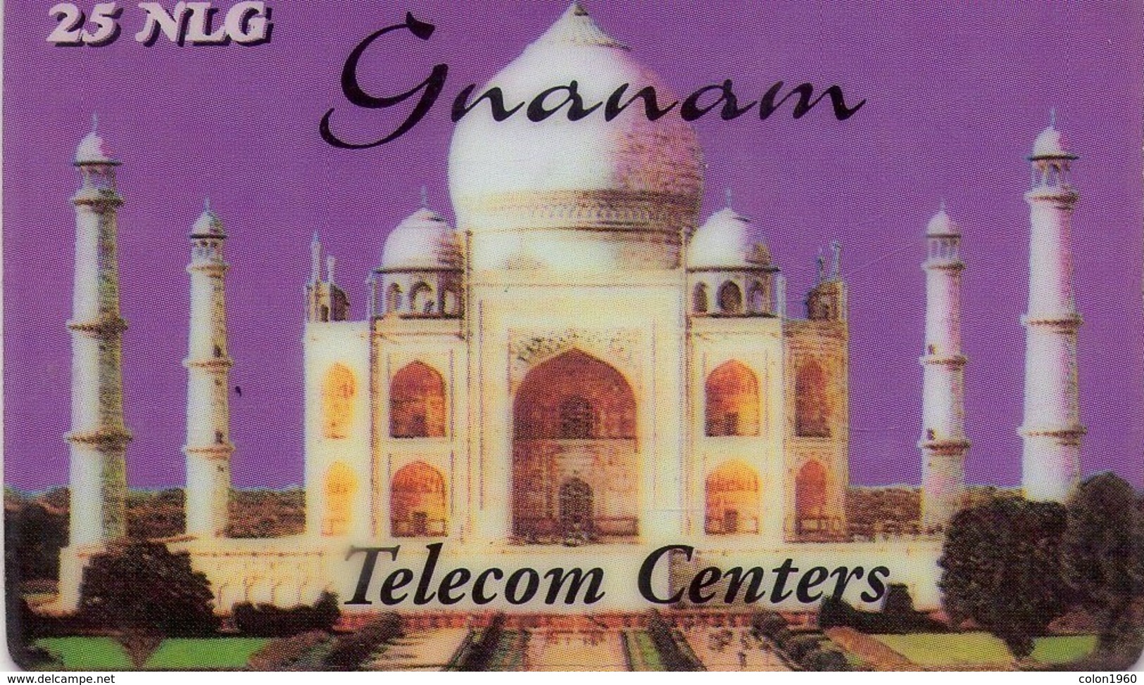 HOLANDA (PREPAGO). 25nlg. Taj Mahal (purple, Gnanam). (007) - Cartes GSM, Prépayées Et Recharges