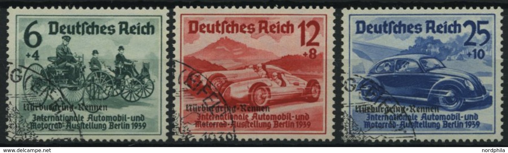 Dt. Reich 695-97 O, 1939, Nürburgring-Rennen, Prachtsatz, Mi. 100.- - Otros & Sin Clasificación