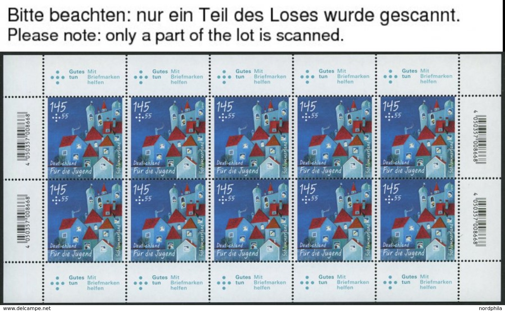 BUNDESREPUBLIK 3096-98KB **, 2014, Das Traumfresserchen Im Kleinbogensatz, Pracht, Mi. 84.- - Used Stamps