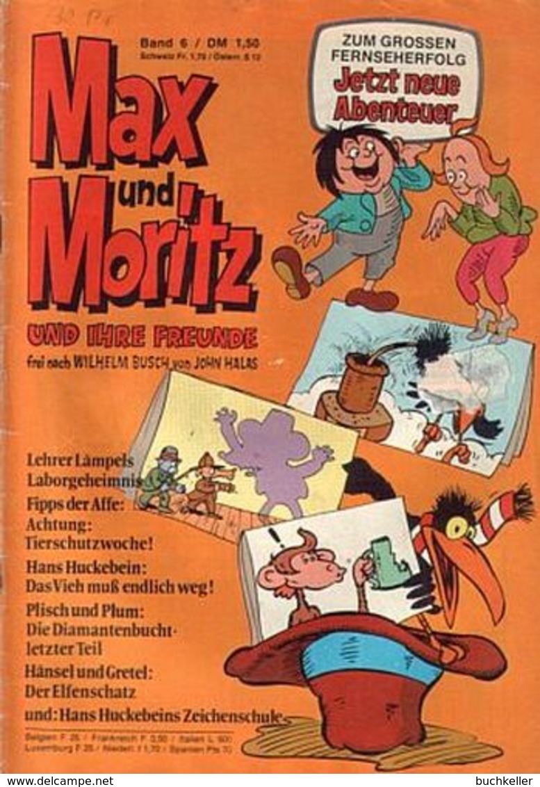 Max Und Moritz Nr. 6 - Comicheft Marken-Verlag - Andere & Zonder Classificatie