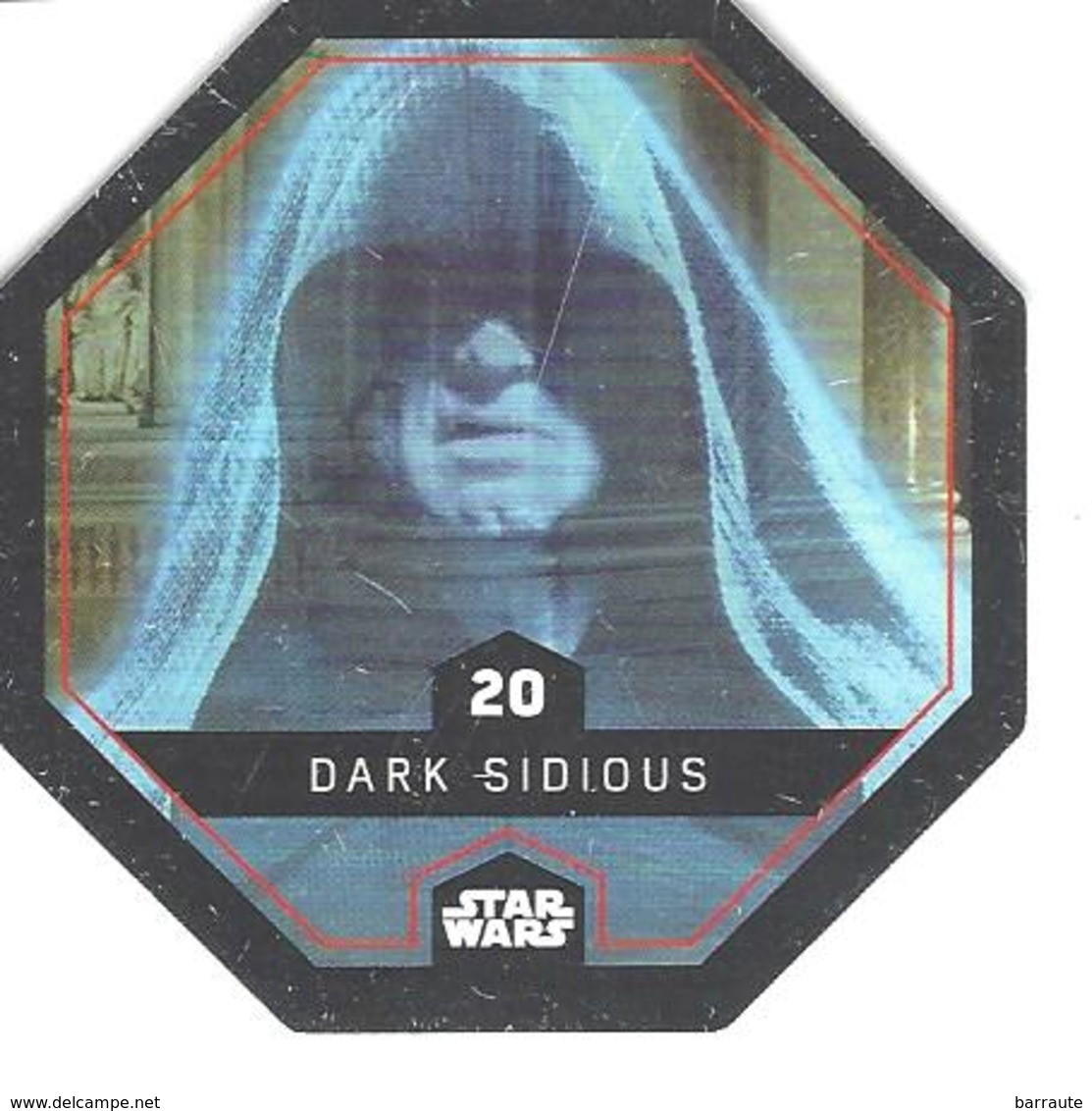 JETON LECLERC STAR WARS   N° 20 DARK SIDIOUS - Power Of The Force