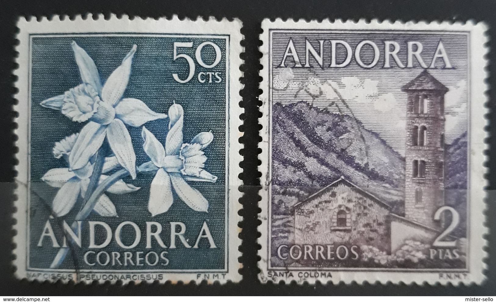 ANDORRA ESPAÑOLA 1963- 1966. USADO - USED. - Oblitérés