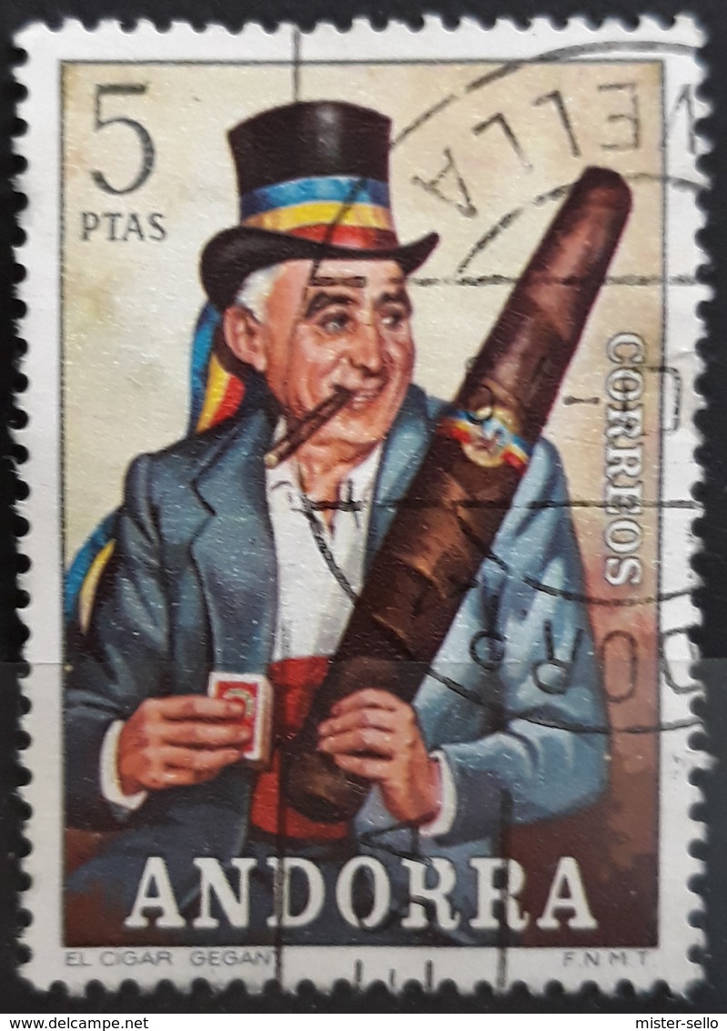 ANDORRA ESPAÑOLA 1972 Folklore. USADO - USED. - Usati