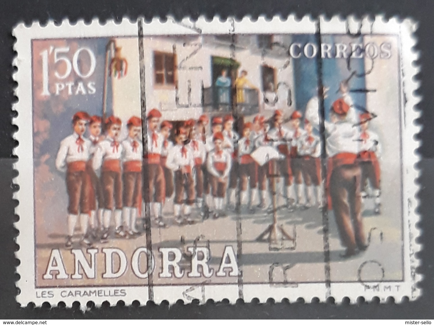 ANDORRA ESPAÑOLA 1972 Folklore. USADO - USED. - Usati